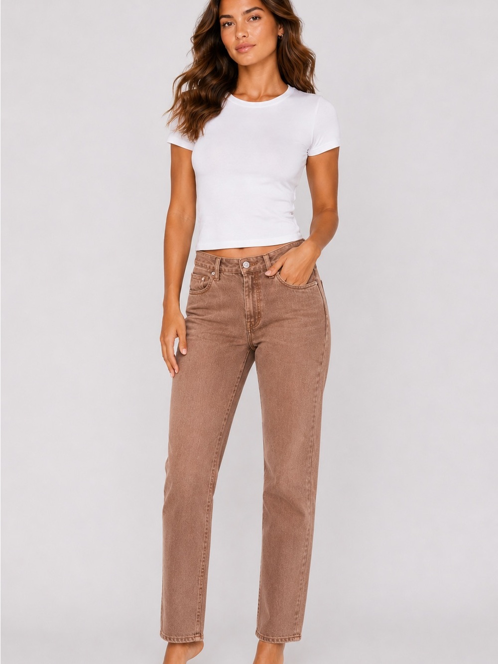 Classic VTG Jordache Brown Denim Hiking Gorpcore Y2K Jeans 10 High Rise Casual